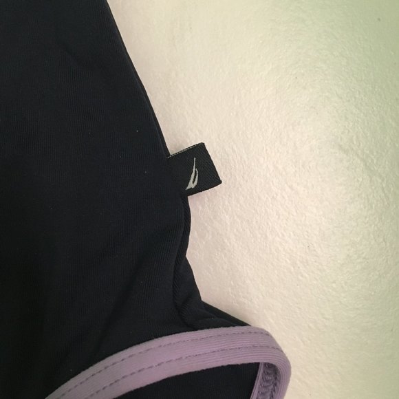 Nautica Strappy Black One Piece Swimsuit - Picture 3 of 7